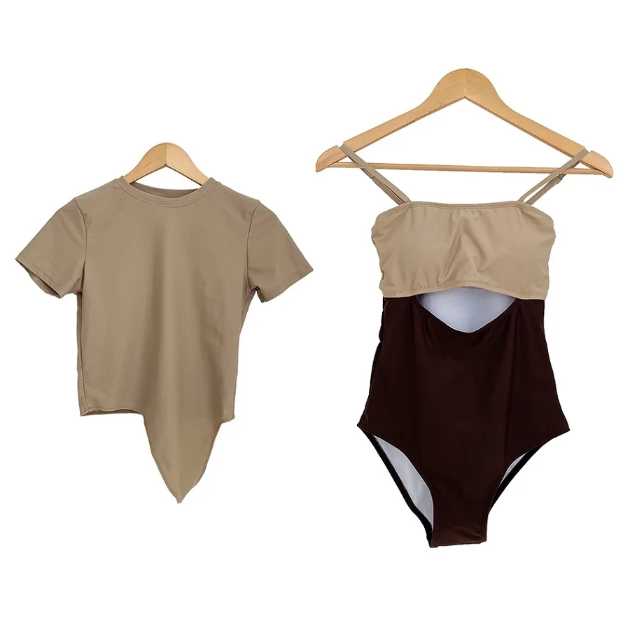 Costumi da bagno coreani costumi da bagno interi da donna copricostume da bagno costume da bagno imbottito costume da bagno sexy Monokini costumi da bagno