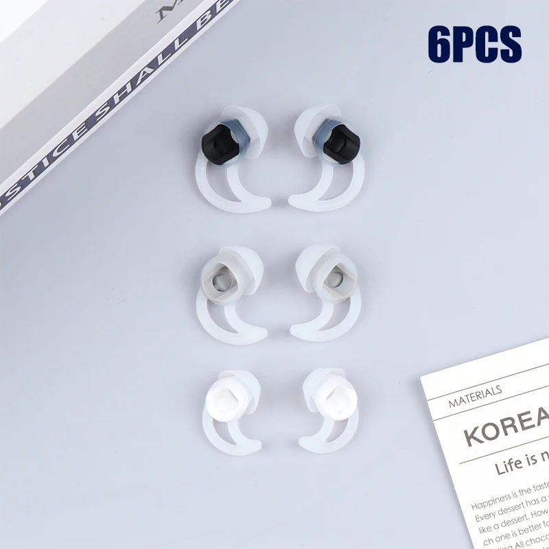 3 Pairs Silicone Replacement Earbuds Ear Tips For QC20 QC30 SIE2 IE3 Soundsport Wileless Earphone Noise Cancelling Eartips