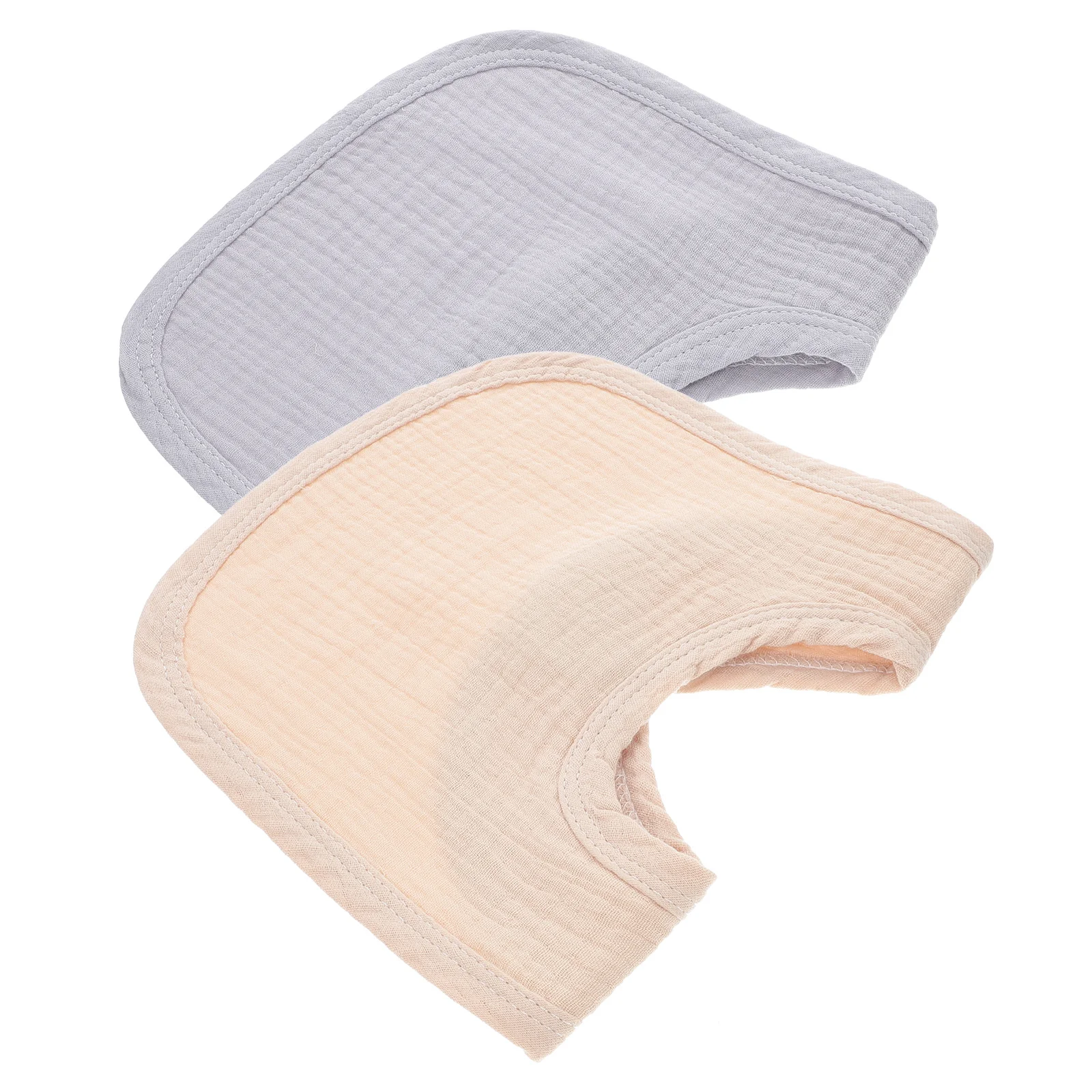 2Pcs 아기 턱받이 흡수성 면 반다나 부드러운 유아 침 물티슈 신생아 식사 수건 가볍고 편안한 아기 용품