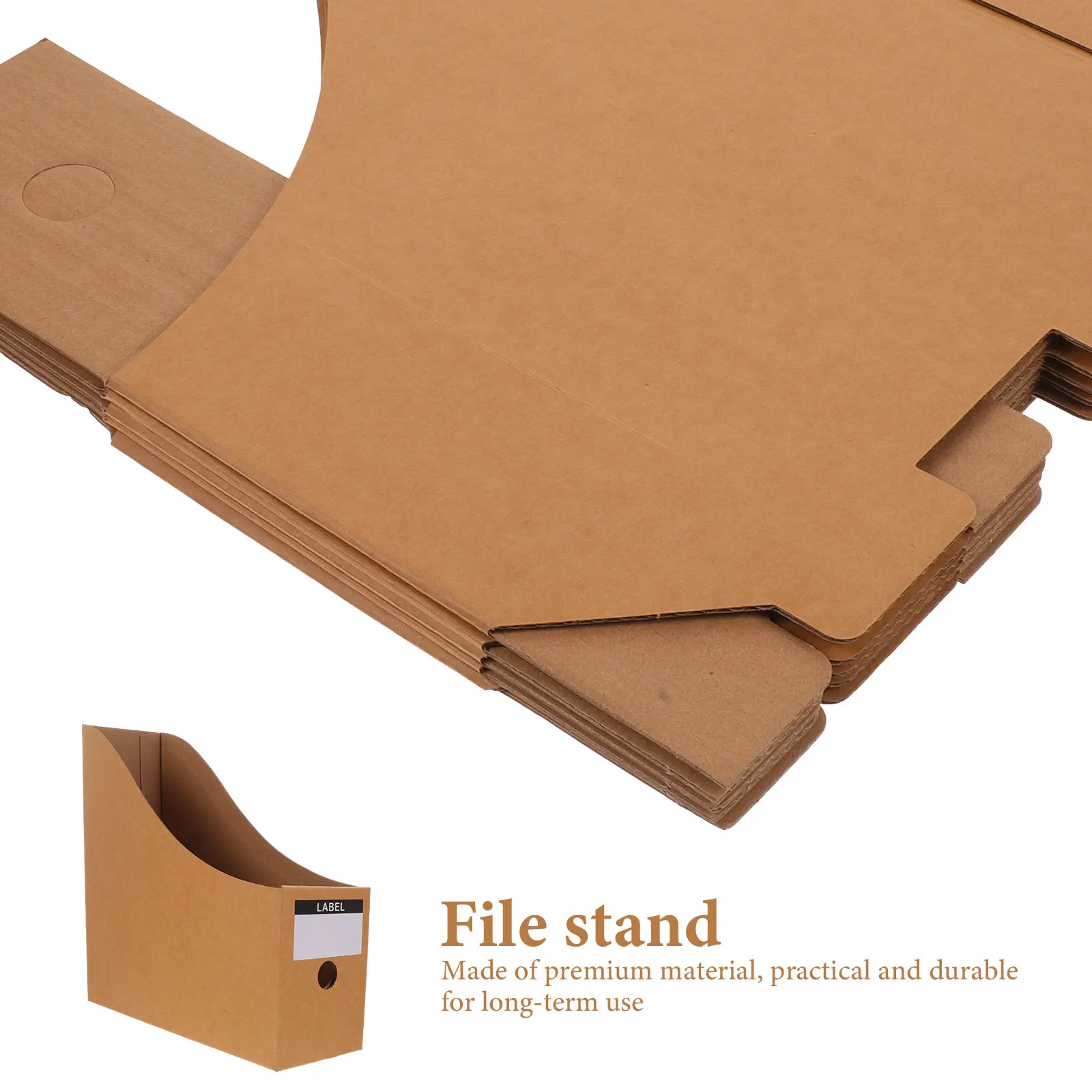 

5pcs Document Storage Rack File Organizer Holder For Office Desktop Folder Papers Files Magazine Stand Vertical Bookshelf