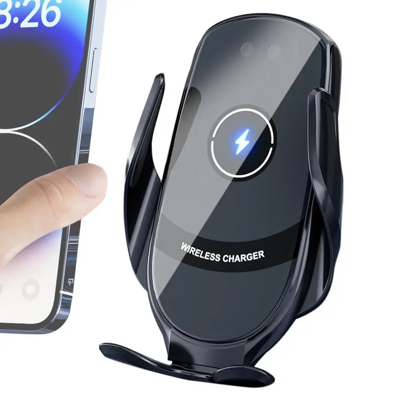 무선 차량용 충전기 휴대폰 거치대, 360 회전, 자동 클램핑, 자동 고속 충전, 휴대폰 브래킷, 내비게이션