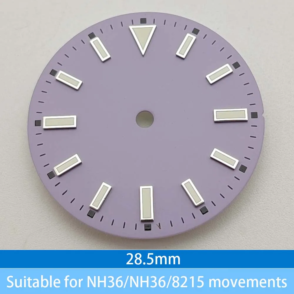 Циферблат аксессуара для часов диаметром 28,5 мм подходит для автоматических механических мужских часов NH35/NH36/8215
