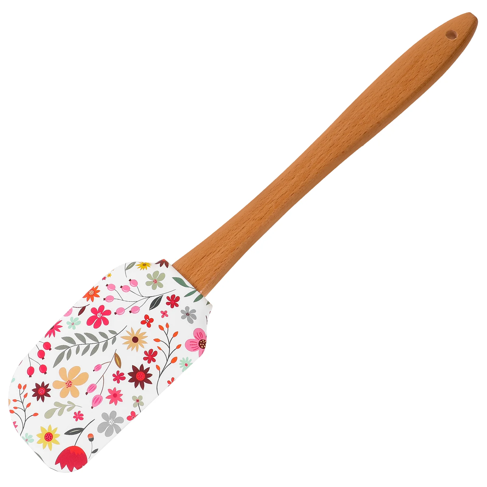 Silicone Spatula Air Frier Cookers Liners Tools Baking Scraper Cleaning Cake Wooden Handle Scrapers Mini