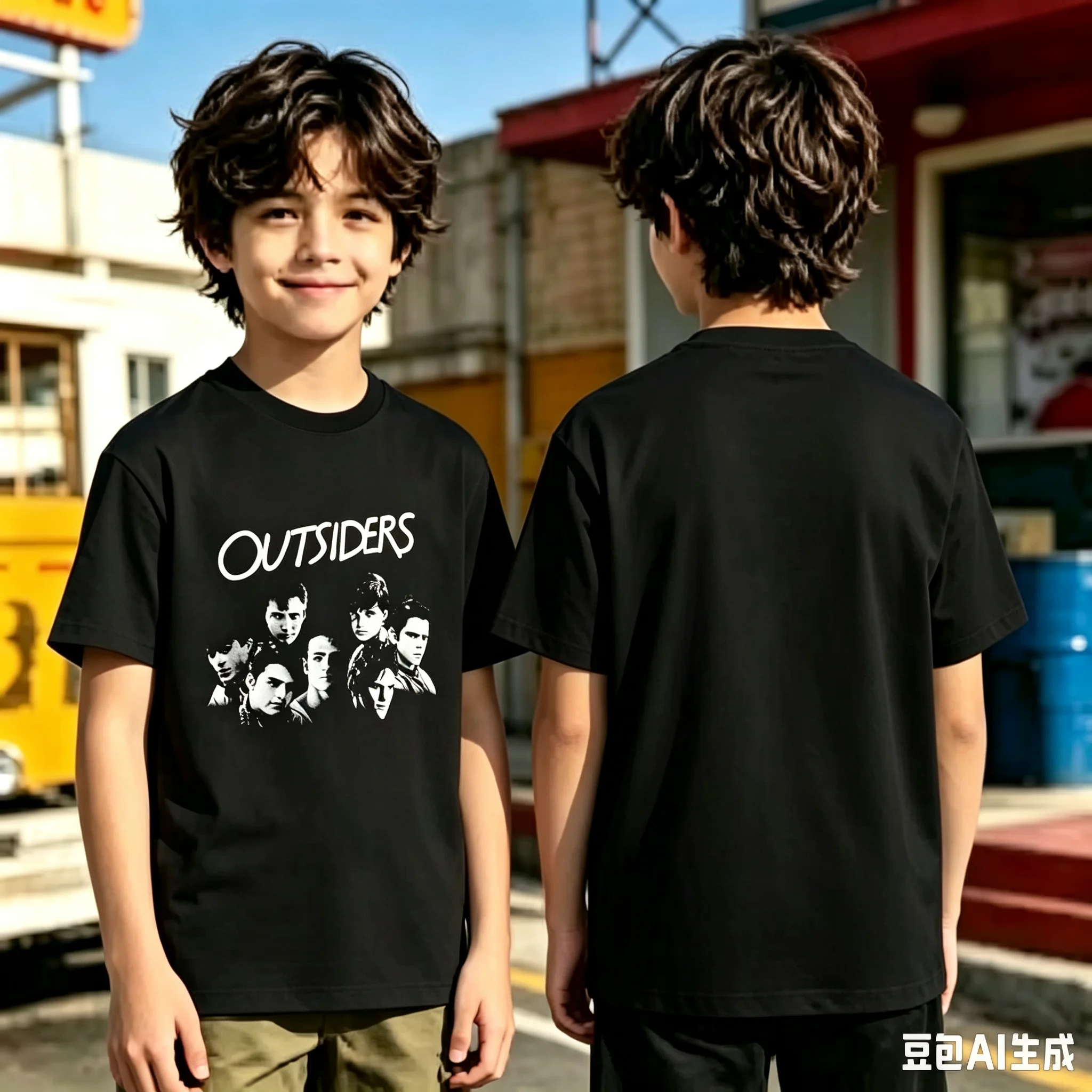 1pc The Outsiders Movie Retro School-style Print Cotton T shirt Unisex Men Women Kids Streetwear Casual Short Sleeve Tops