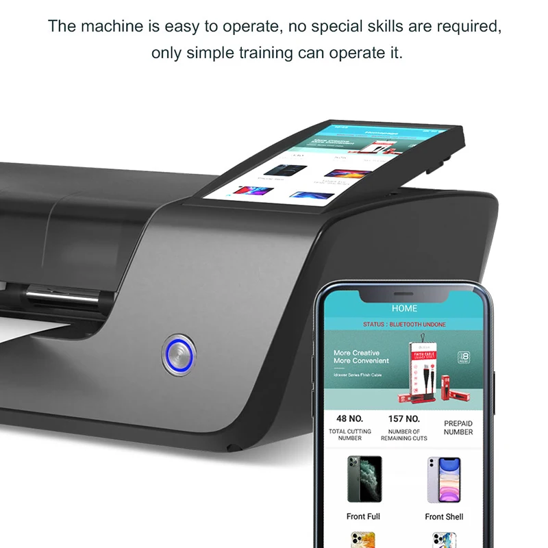 Hydrogel Screen Protector & Smart Watches PC Material Cutting Machine Factory OEM Mobile Phone Back Sticker
