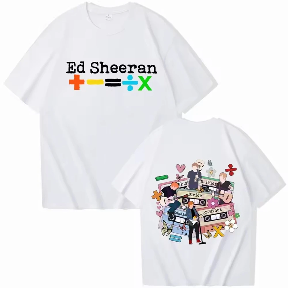 Ed Sheeran Tour Men Clothing Tee Shirt Homme New in Top & Tees Mens TShirt Short Sleeve Round Neck Printing Pullover T-Shirts