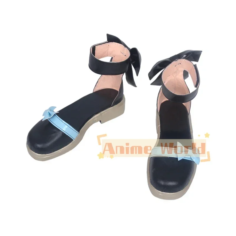 Kuroshitsuji الأسود بتلر كتاب أتلانتيك إليزابيث تأثيري أحذية هالوين حفلة لوليتا أحذية ث/Bowknot النساء أنيمي الأحذية