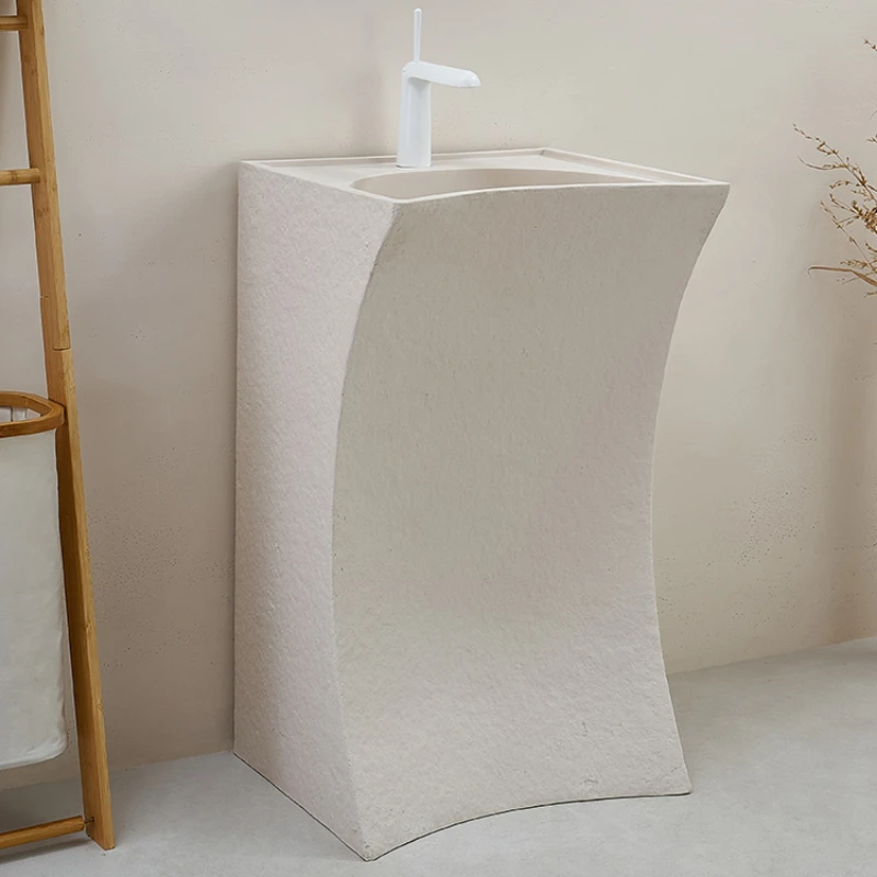 

Column basin floor-to-ceiling integrated art washbasin creative personality homestay washstand