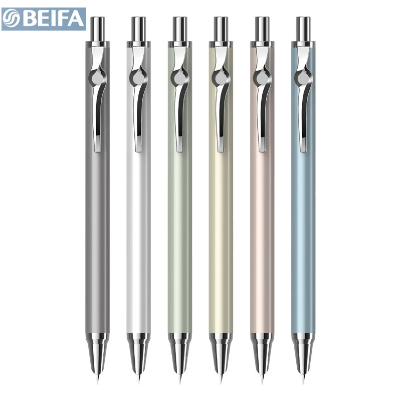 BIEFA fountain pens high quality Metal Mute Press plumas estilográfica Simple Luxury Signature Caneta ink pens for writing Suppl