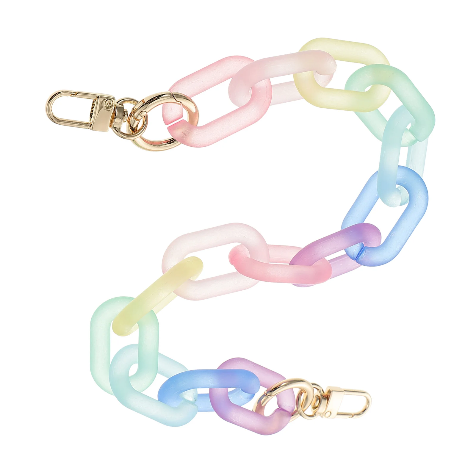 Environmental Protection Purse Chain Rainbow Matching Stylish Mini Bag Replacement Strong Bearing Long Life Shoulder Strap for H