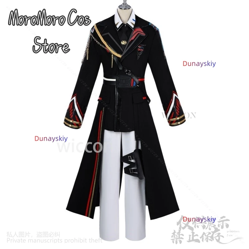 تأثيري أنيمي الحب والمساحة العميقة تأثيري كاليب زي معطف قبعة موحدة قبعة قلادة حفلة الهالوين للرجال كرنفال الزي Cust