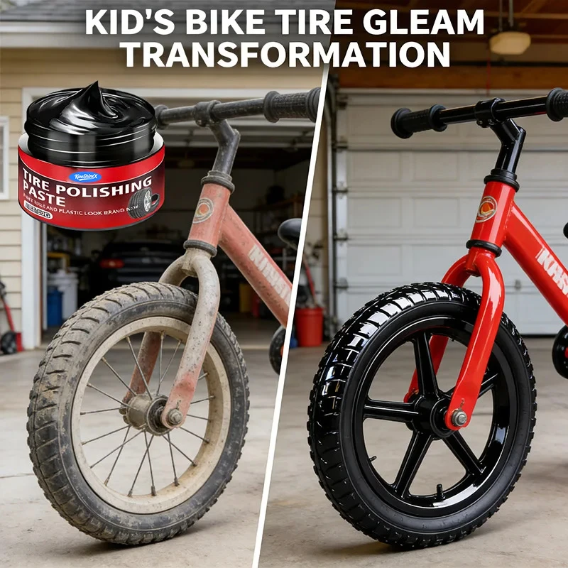 Premium Tire Wax: Enhances Long-lasting Gloss for Tires, Resists Aging, Cracking, and Fading, Extends Service Life