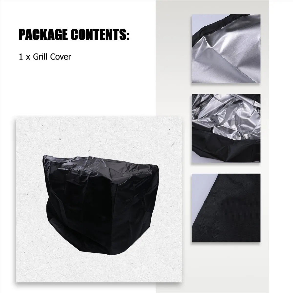 AA83 Waterproof BBQ Cover Barbeque Rolling Cart Grill Cover for Q1000 Q2000 Series Protector ,UV
