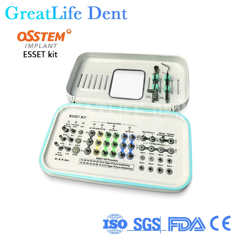 

GreatLife Dent Dental Surgery Kit Osstem Esset Kit Maxillary Sinus Water Pressure Lifting Instrument Osstem Esset Kit