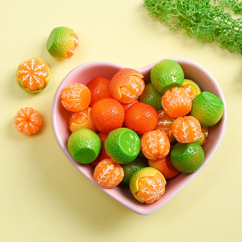 5pcs Orange Fridge Magnet Funny Home DIY Refrigerator Decoration Kitchen Gift Message Board Post Note Cute Creative Sticker