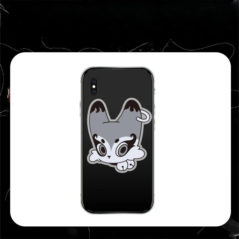 Support de téléphone amusant version Q, dessin animé, mignon, décoration créative amusante, accessoires de coque de téléphone, multi-personnages, entourant exquis