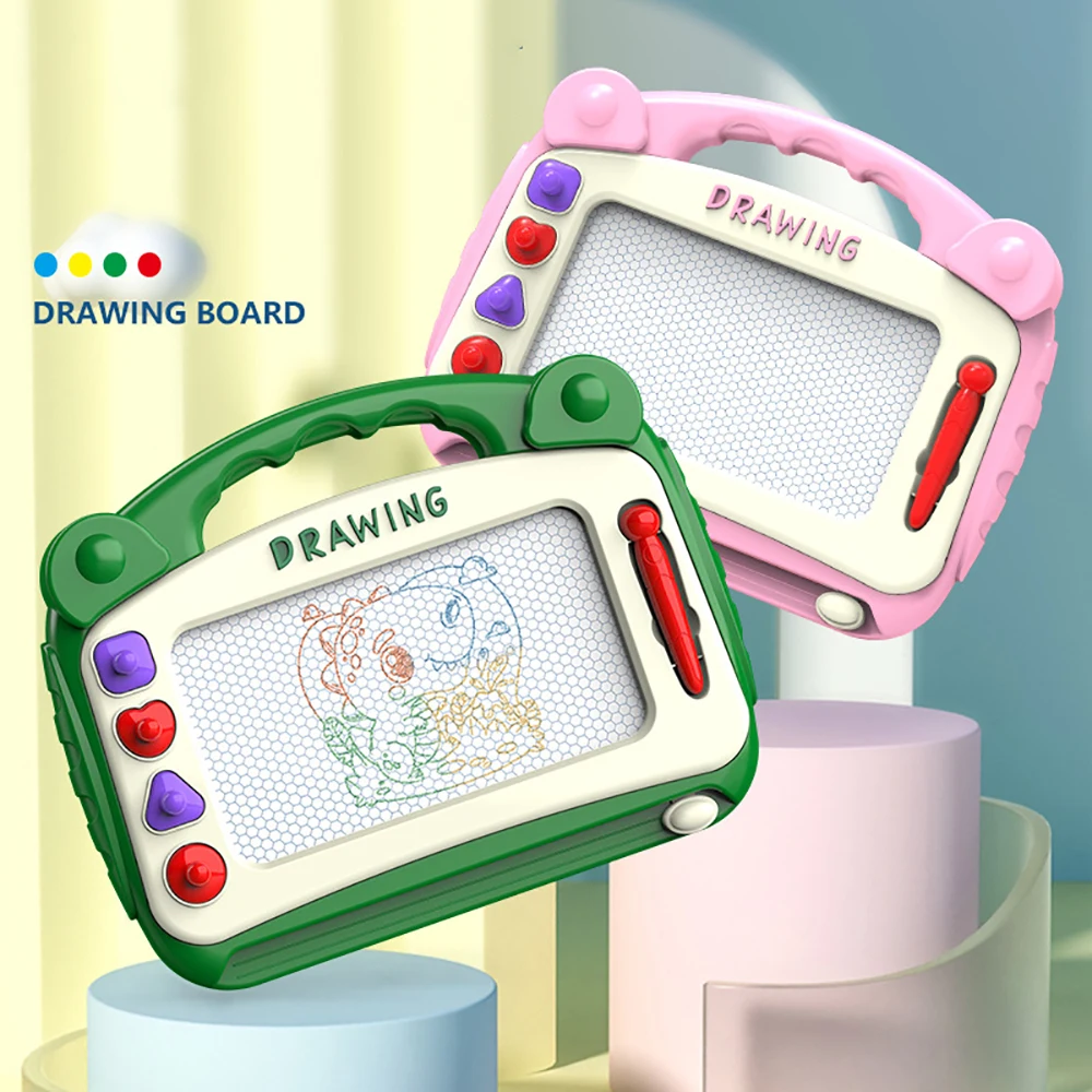 لوحة رسم مغناطيسية جديدة ملونة على الجدران ممحاة سحرية لوحة رسم للأطفال لوحة جرافيتي لعبة رسم فنية للتعليم المبكر