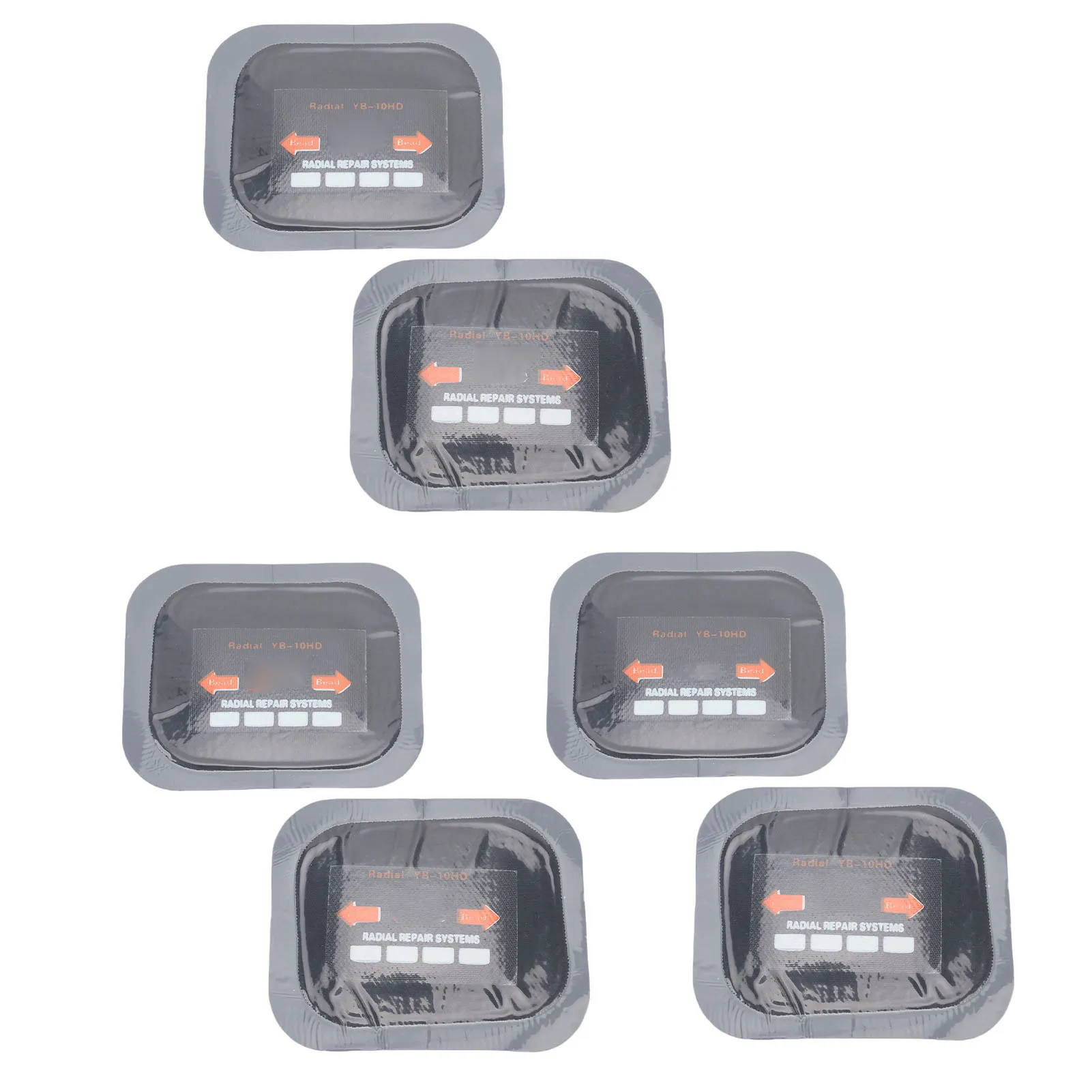 40Pcs Radial Tire Repair Patches 65x80mm  Rubber Tire Patch Kit for Cars Motorcycles Trucks Radial Tire Patch Kit