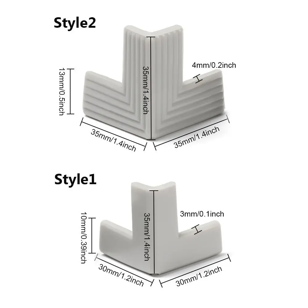 4PCS Soft Desk Security Edge Protection Anticollision Strip Corner Guards Table Corner Protector