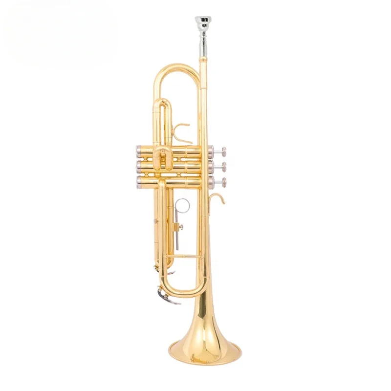 

China Starway Custom Brand Cheap Professional Bb Key Brass Trumpet Music Instrument For Beginner