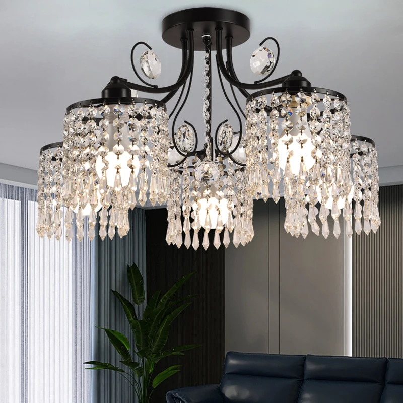 

Modern LED Crystal Chandelier Living room Chandelier Bedroom crystal light Crystal Fixture Lobby Restaurant Home Decor Lighting