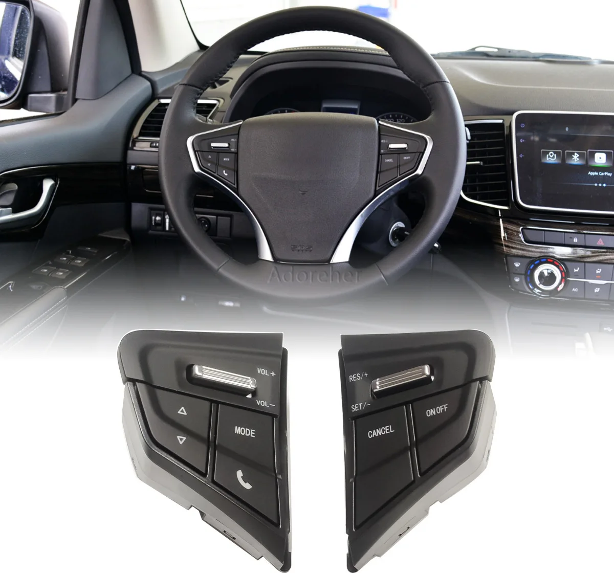 

Multifunction Steering Wheel Buttons Cruise Control Volume Adjustment Suitable for Isuzu D-Max 2022-2023 Auto Parts