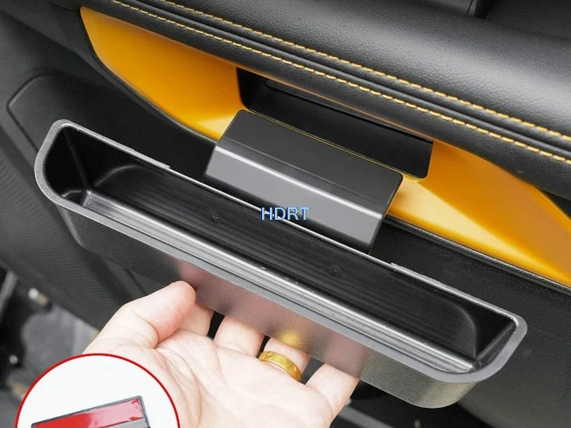 Car Style Inner Door Handle Storage Box Pad Container Organizer Cover For Ford Ranger T9 2023 + Protector Decoration Accessories