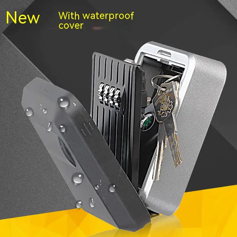 2023 High Quality New Large Capacity Wall Mounted Waterproof Combination Lock Key Box Storage Box Containing Box