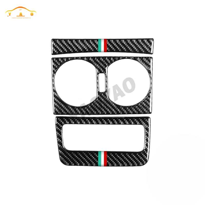 Carbon Fiber For Alfa Romeo 159 2005-2023 Car Gear Air Outlet Window Lift Steering Wheel Panel Sticker