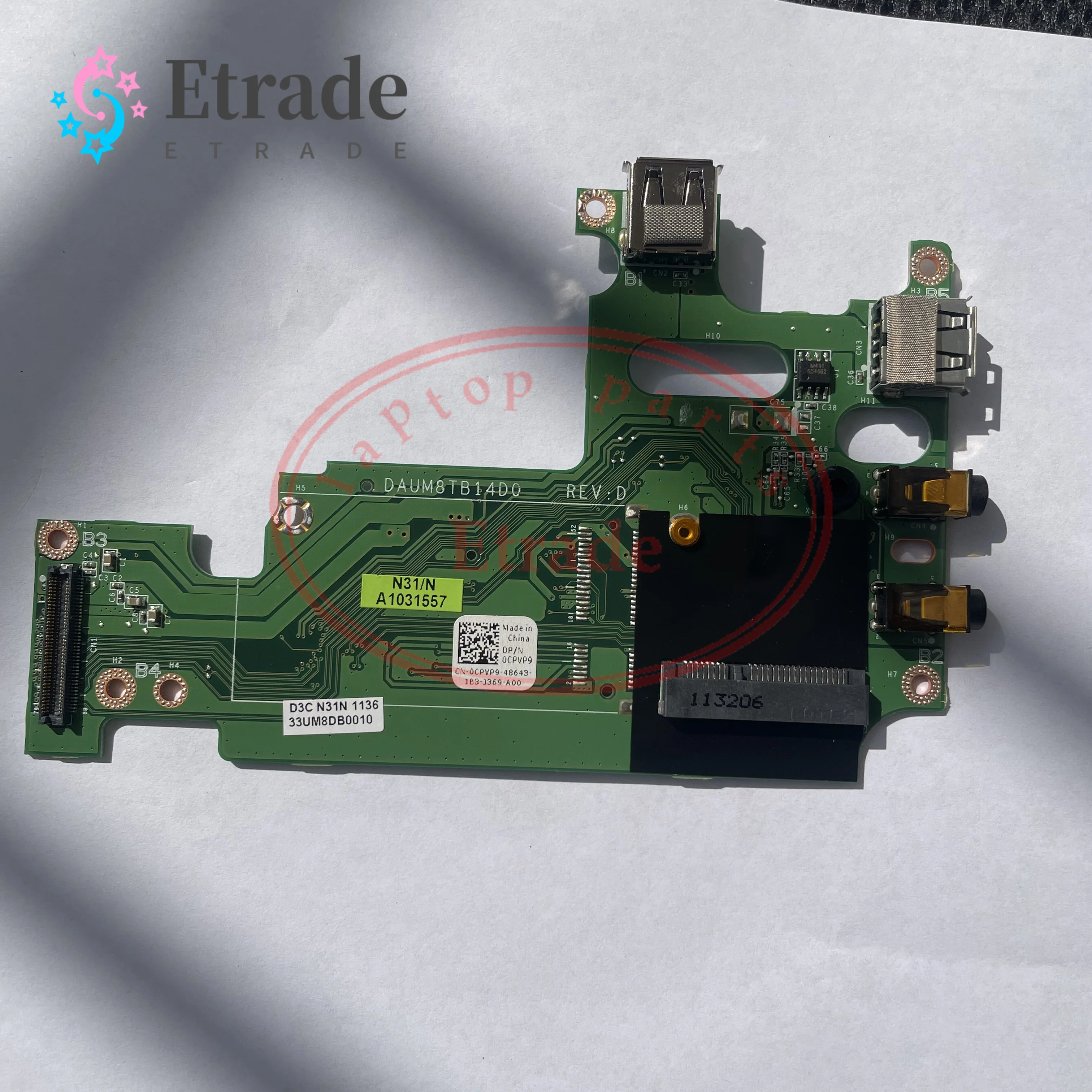 

USB Audio Port Board For Dell Inspiron 14R N4010 CPVP9 0CPVP9 CN-0CPVP9 DAUM8TB14D0