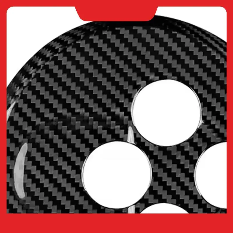 حقيقي الصلب ألياف الكربون ملصق سيارة التلقائي والعتاد التحول غطاء لوحة الكسوة ل Abarth 595 695 2012-2023