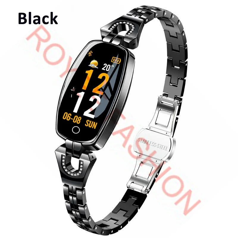 Gift-Women Lady Fashion Smart Wristband Heart Rate Blood Pressure Smart Bracelet Fitness Tracker Smart Watch Band Female