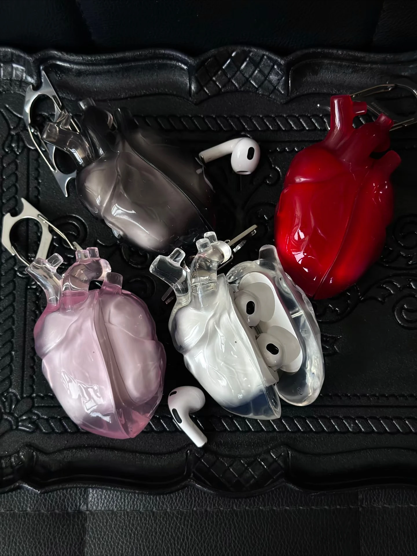 New 808FC Airpods 4/3 Case Airpods Pro1/2 Cover Y2k Heart Earphone Case Custom Earphone Decoration Protective Sheath Accessory