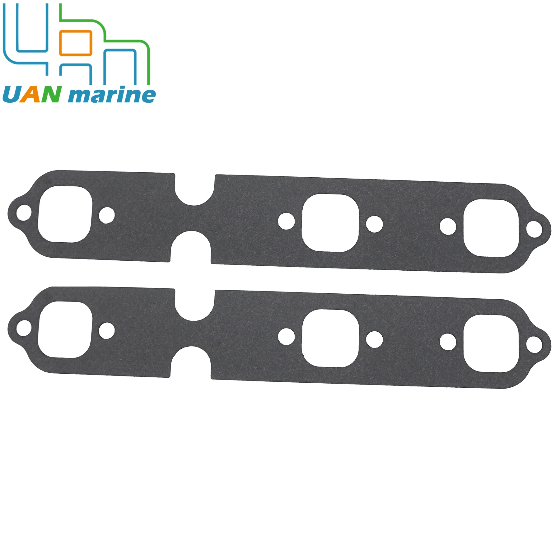 

2 Sets 8M0215011 Exhaust Manifold Gasket Fits for Volvo OMC V6 Mercruiser 4.3L Marine Stern Drives 27-99757 Sierra 18-2909-9