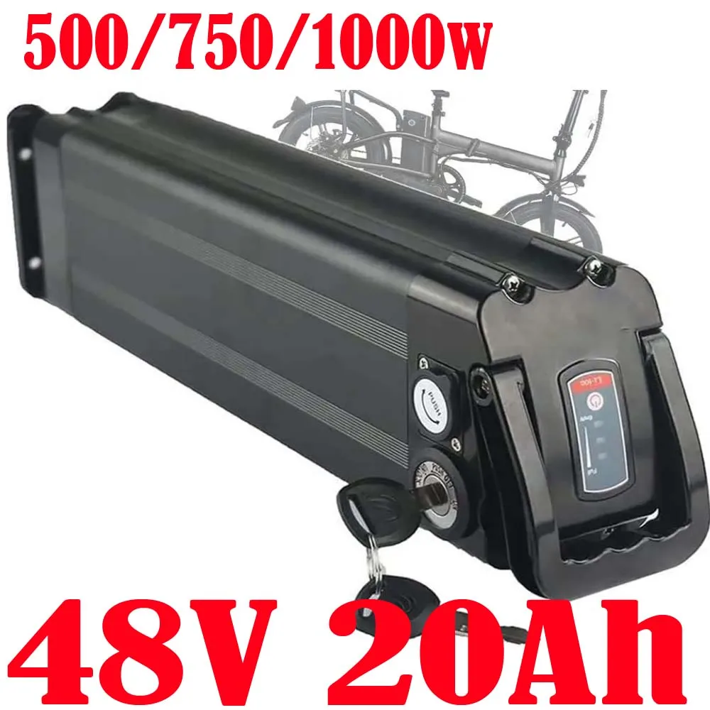 

ebike battery 18650 cell 48v battery 48v 20ah Silver Fish lithium ion battery For 500w 750w 1000w Electric Bike Bicycle Akku