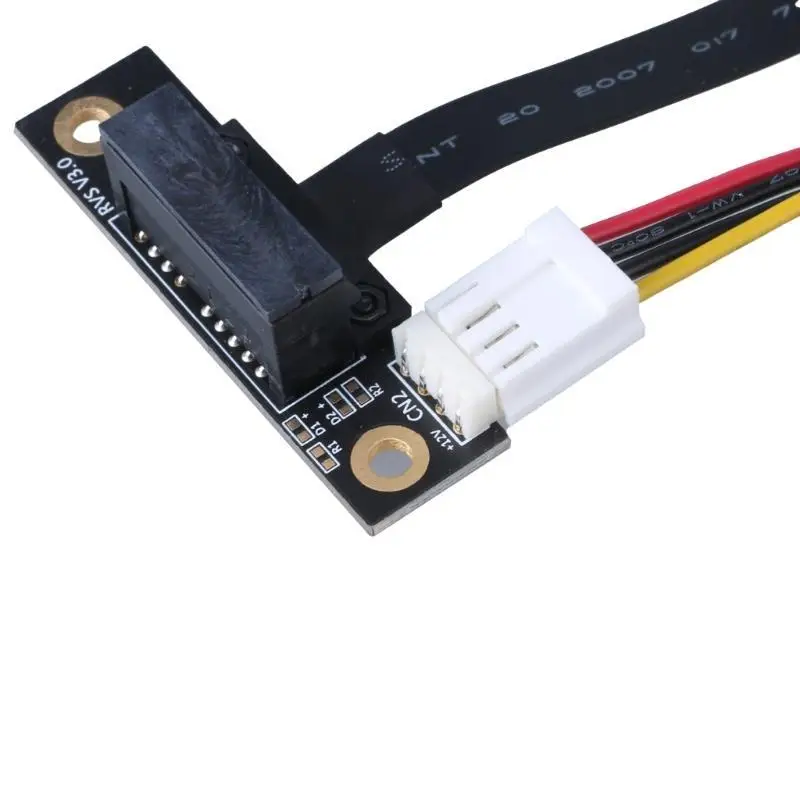 652FデバイスサポートM.2 NGFF 2キーA+EからPCIE 1x Risersケーブル、270度のベンド