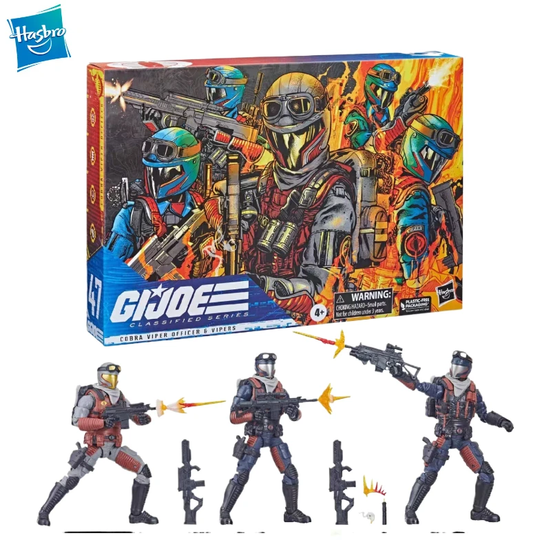 

New Original Hasbro G.I. Joe Classified Series 47 Cobra Viper Officer & Vipers Anime Figures Toys Collection Models