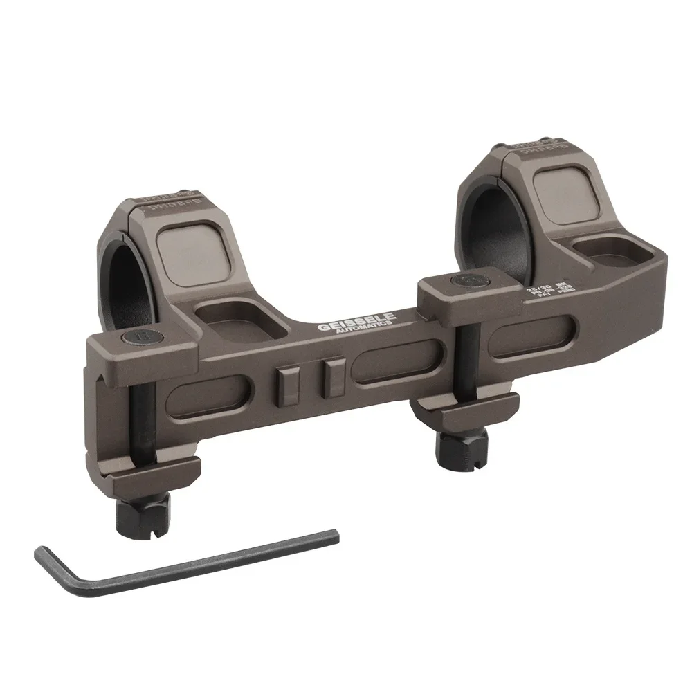 Adapter montażowy lunety GEISSELE 1.93, podwójny pierścień 25.4/30mm, szyna 20mm, montaż do lunety celowniczej, podstawa montażowa do karabinu.