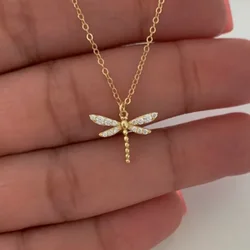 Fashion and Creative Dragonfly Women's Necklace as a Jewelry Gift for Women's Birthdays Festivals Parties and Anniversaries