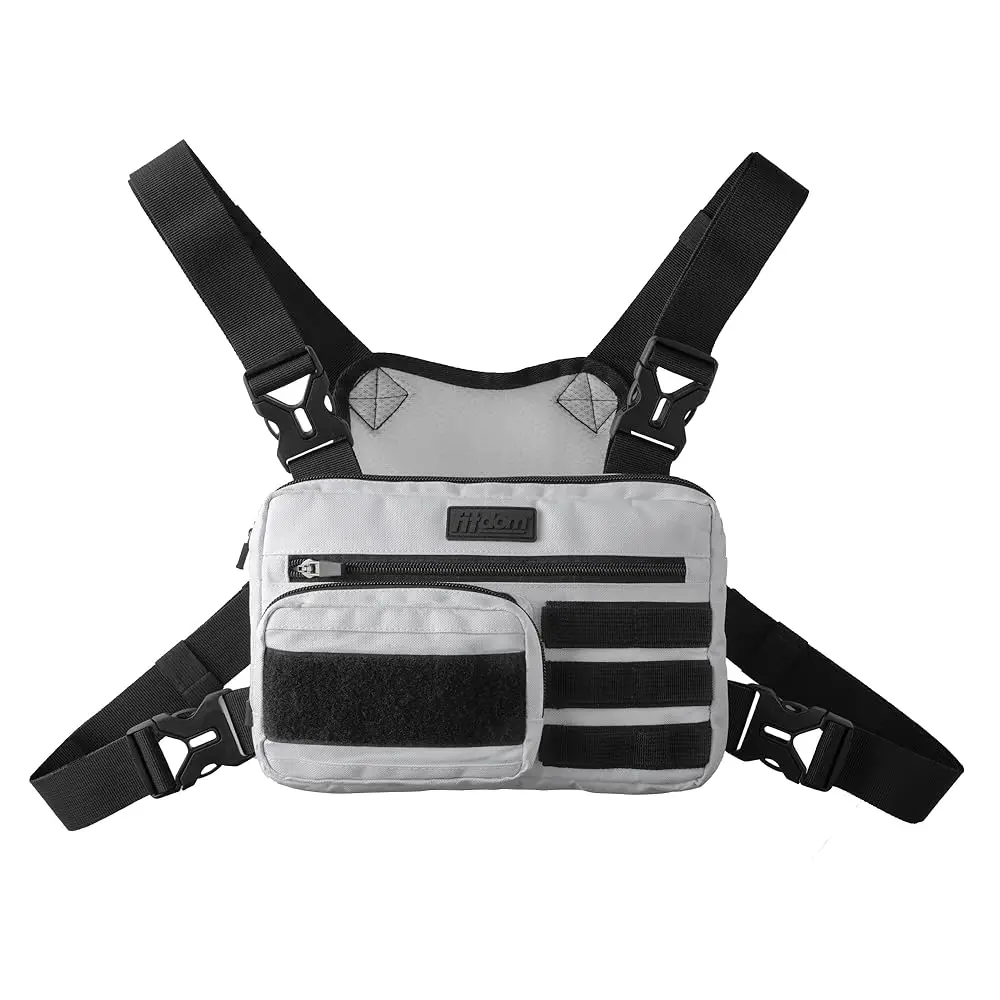 Riñonera táctica ligera para correr, inspirada en el estilo militar, para hombre, con soporte integrado para teléfono. Chaleco Deportivo Utilitario Hecho para Trabajar