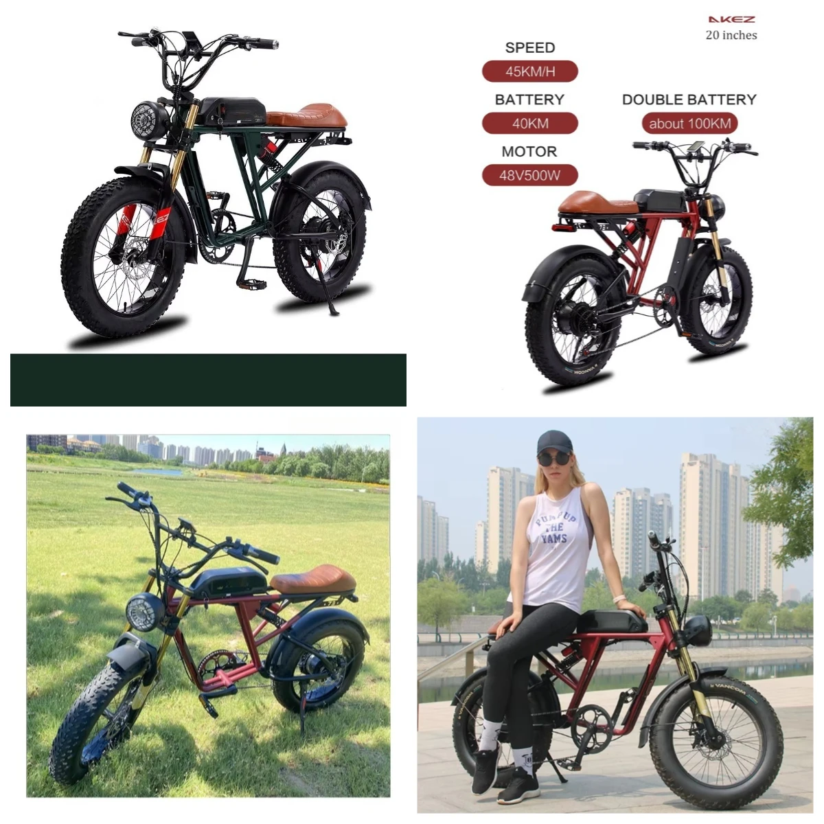 BF Super S2 Fashion Electric Bike Single Dual Battery 48V 1500W Lithium Motor 73 Ride Model Alloy Double-Deck Rim US Warehouse