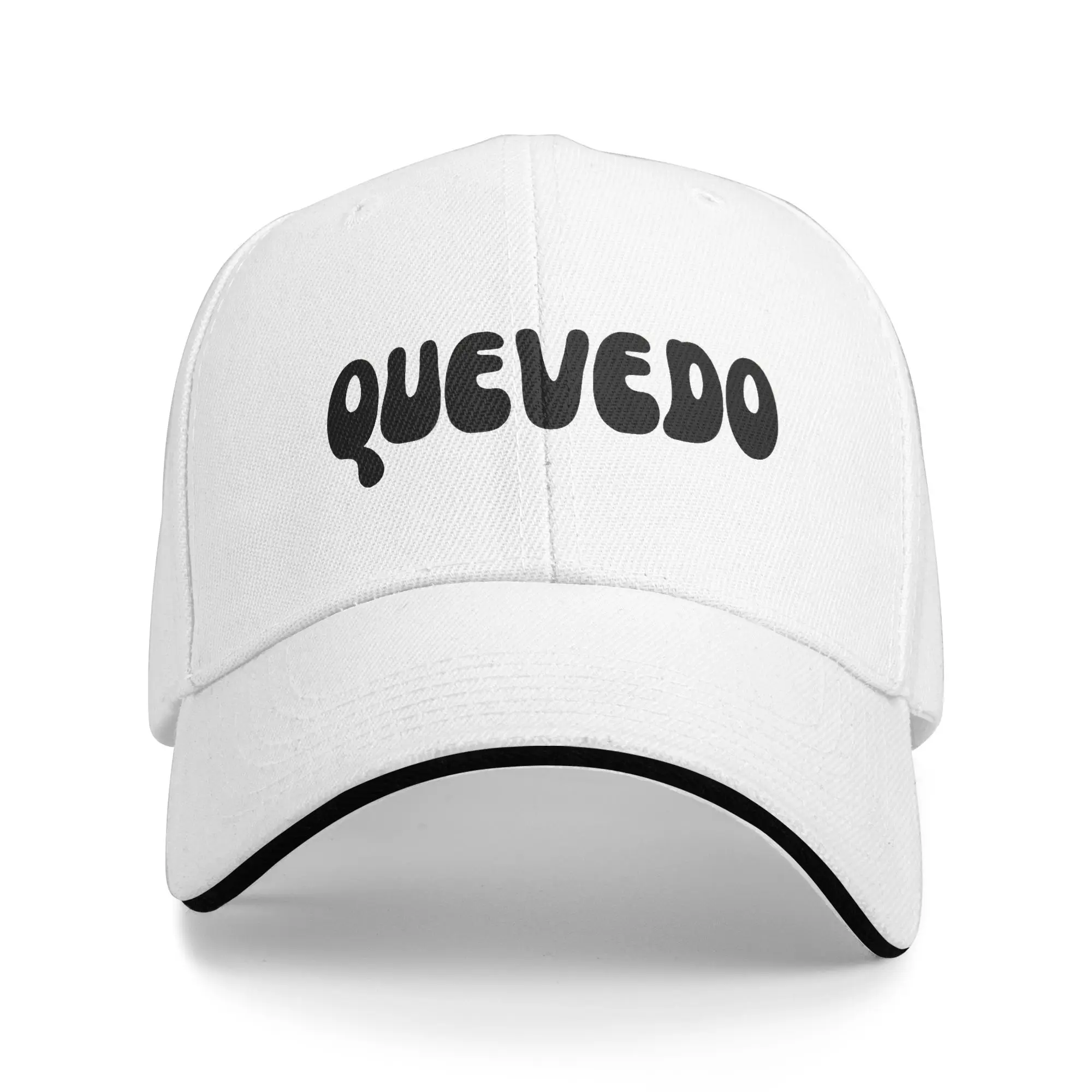 Quevedo Bubble Drip Black Letter Logo Baseball Cap Female Male Design Trucker Hat Summer Casual Hiking Fishing Snapback Cap
