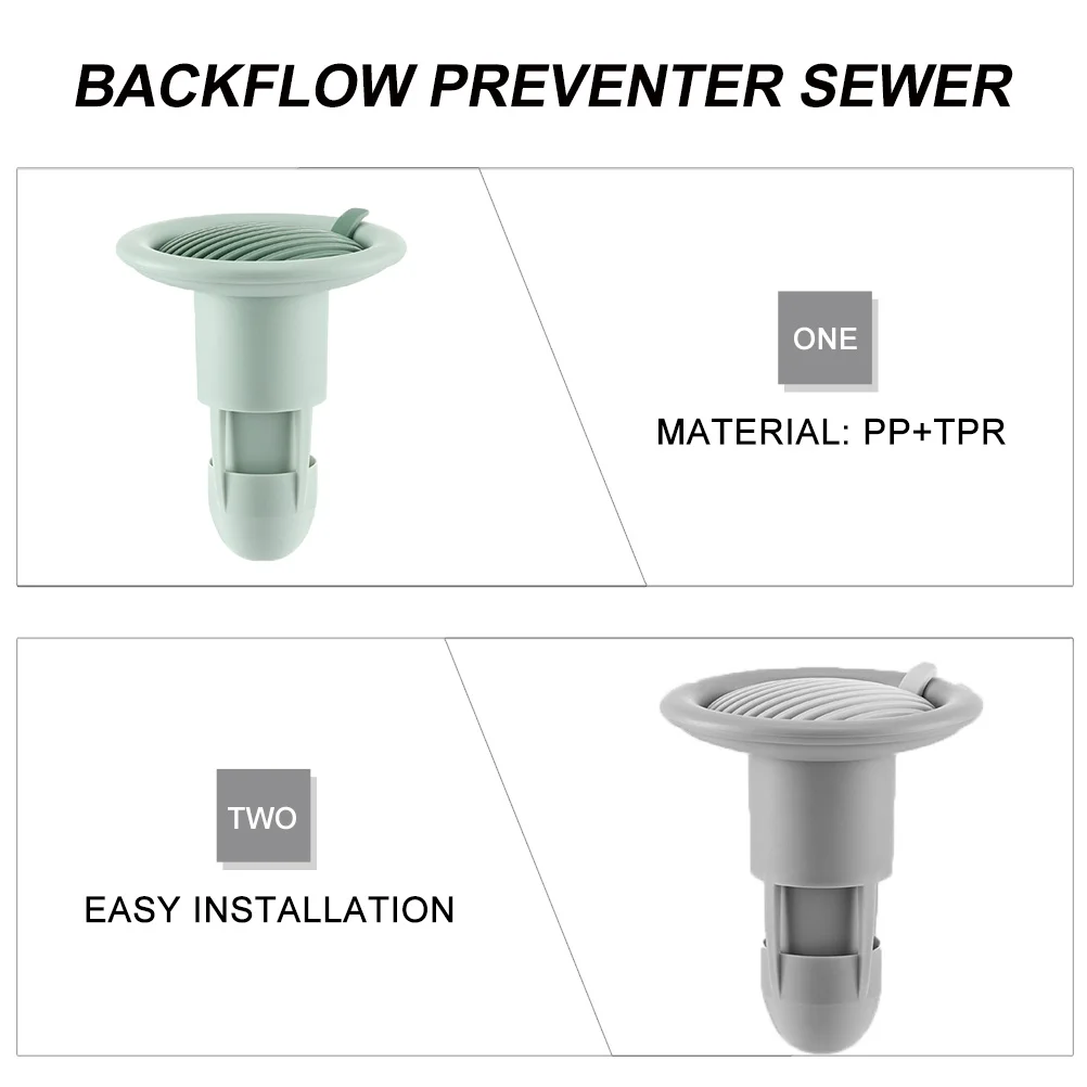 

2Pcs Sewer Core Floor Drain Silicone Plug Anti-Odor Durable ABS Tpr Stopper Backflow Preventer for Kitchen Bathroom
