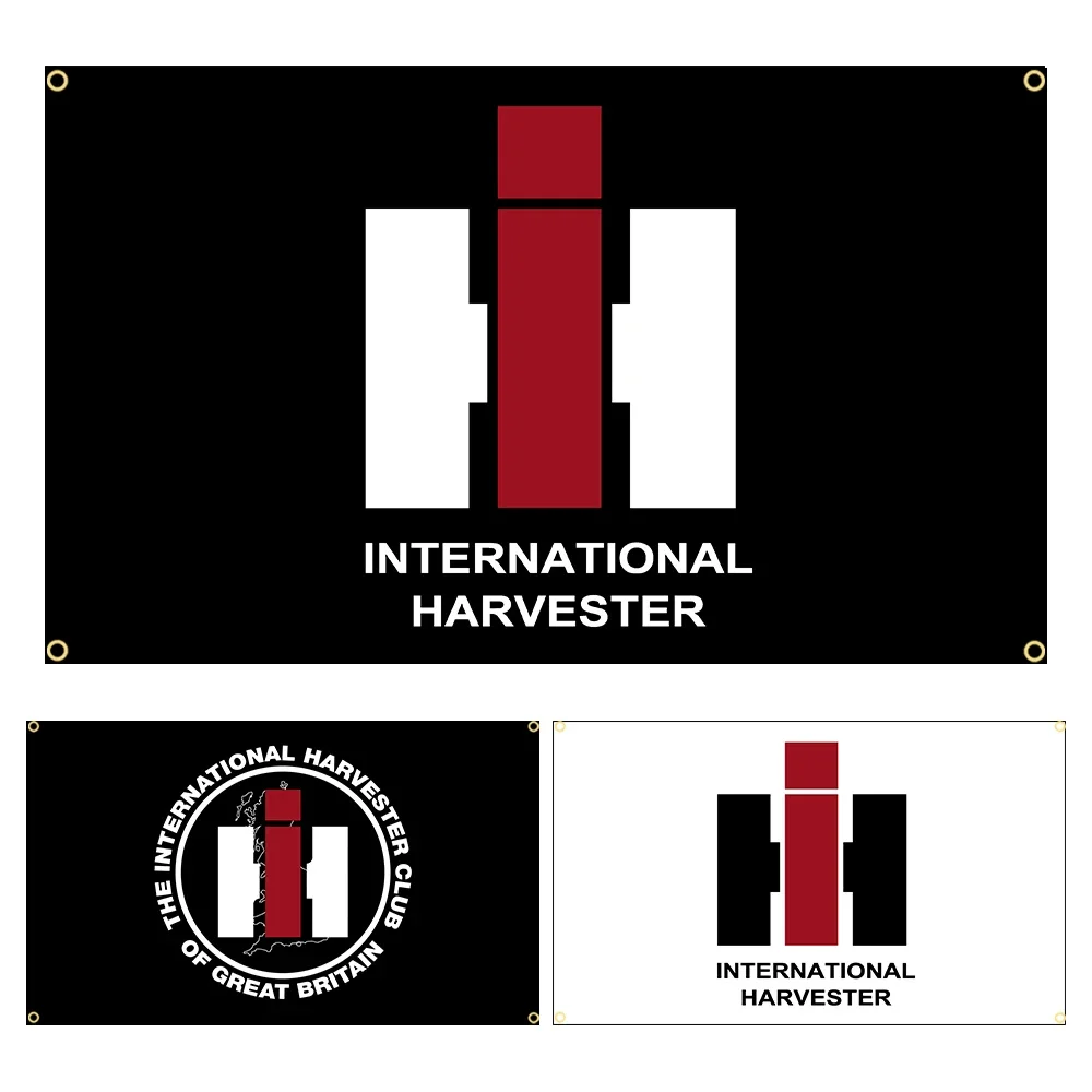 90x150cm International Harvester Flag Polyester Printed Garage Decoration Banner Jemony