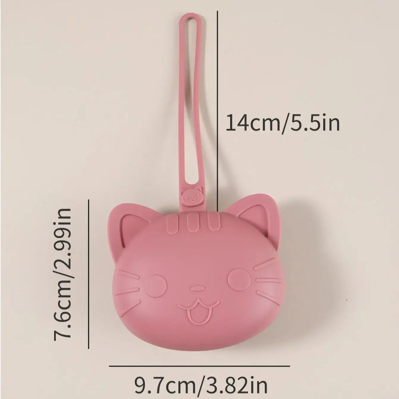 

New arrival Large kitty Shape Baby Pacifier Case Silicone Nipple holder for infant