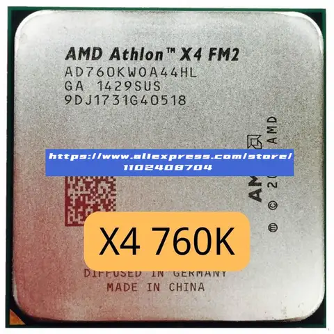 AMD Athlon X4 760K X4 760 X4-760K AD760KWOA44HL Fyrkärnig FM2 3,8 GHz 4 MB 100 W Fyrkärnig CPU Processor Sockel FM2 12 best sales fm2 - №5
