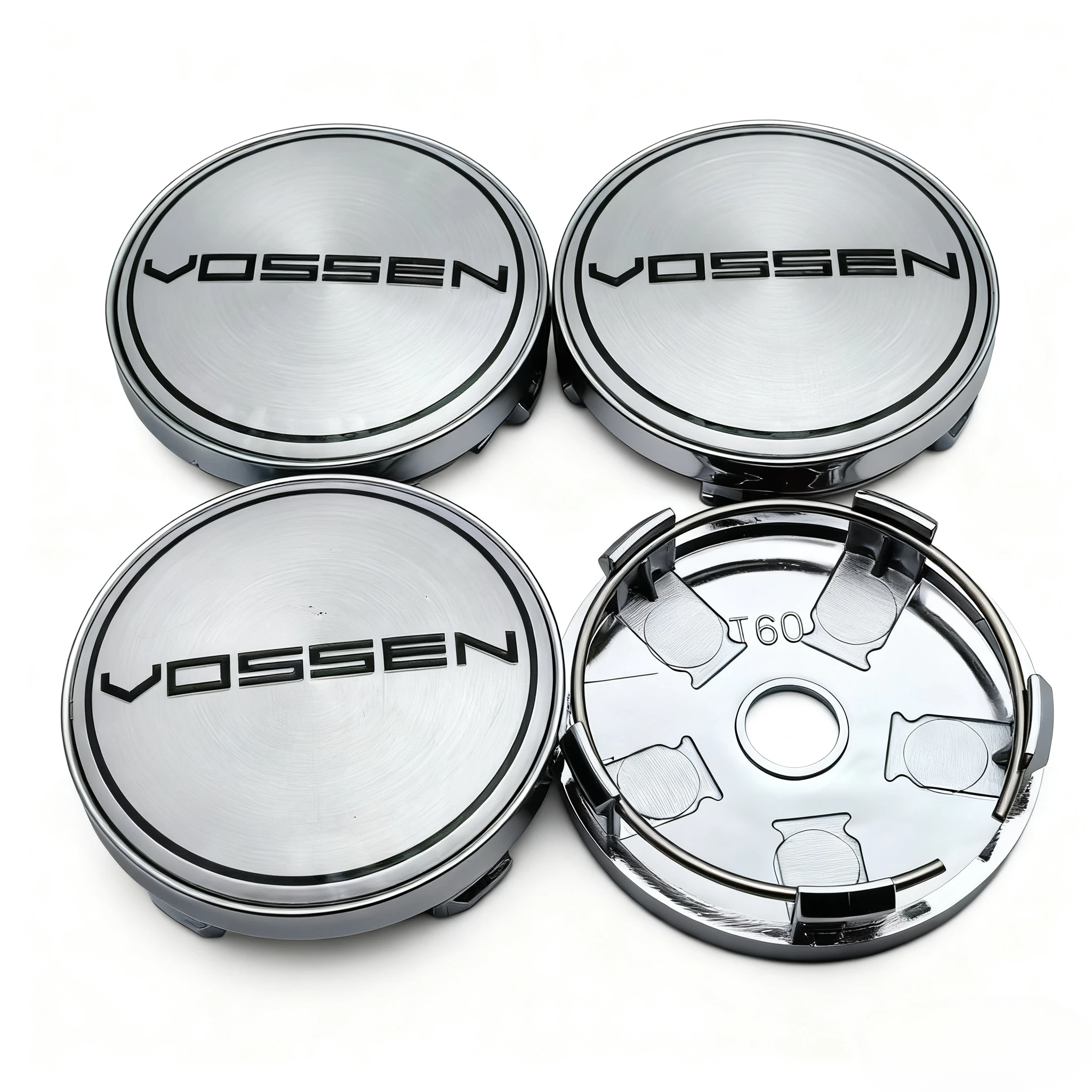 4pcs Vossen Logo Badge Emblem Car Wheel Center Caps 60MM Clip 56MM Wheels Hub Dust Cap Rim Hubcaps Cover Replace Car Accessories view 6