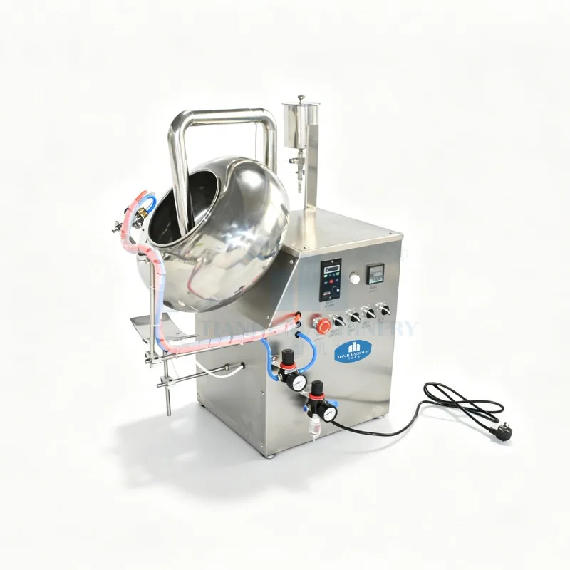 Stainless steel small coating machine, water chestnut tablet coloring machine, candy coating machine