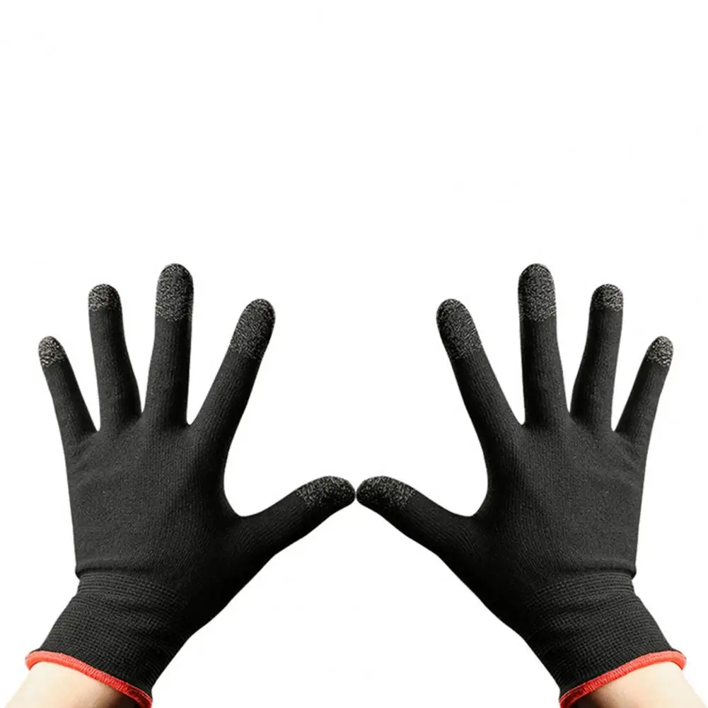 防汗タッチスクリーンゲーミンググローブ、ウォーム、スリム、軽量、モバイルゲーム、2個