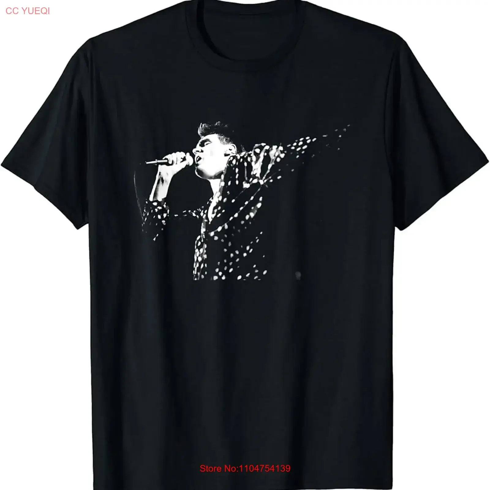 Morrissey Of The Smiths Live 1985 By Stephen Wright T Shirt vintage Washed designer clothes graphic Unisex Slightly homme Soft